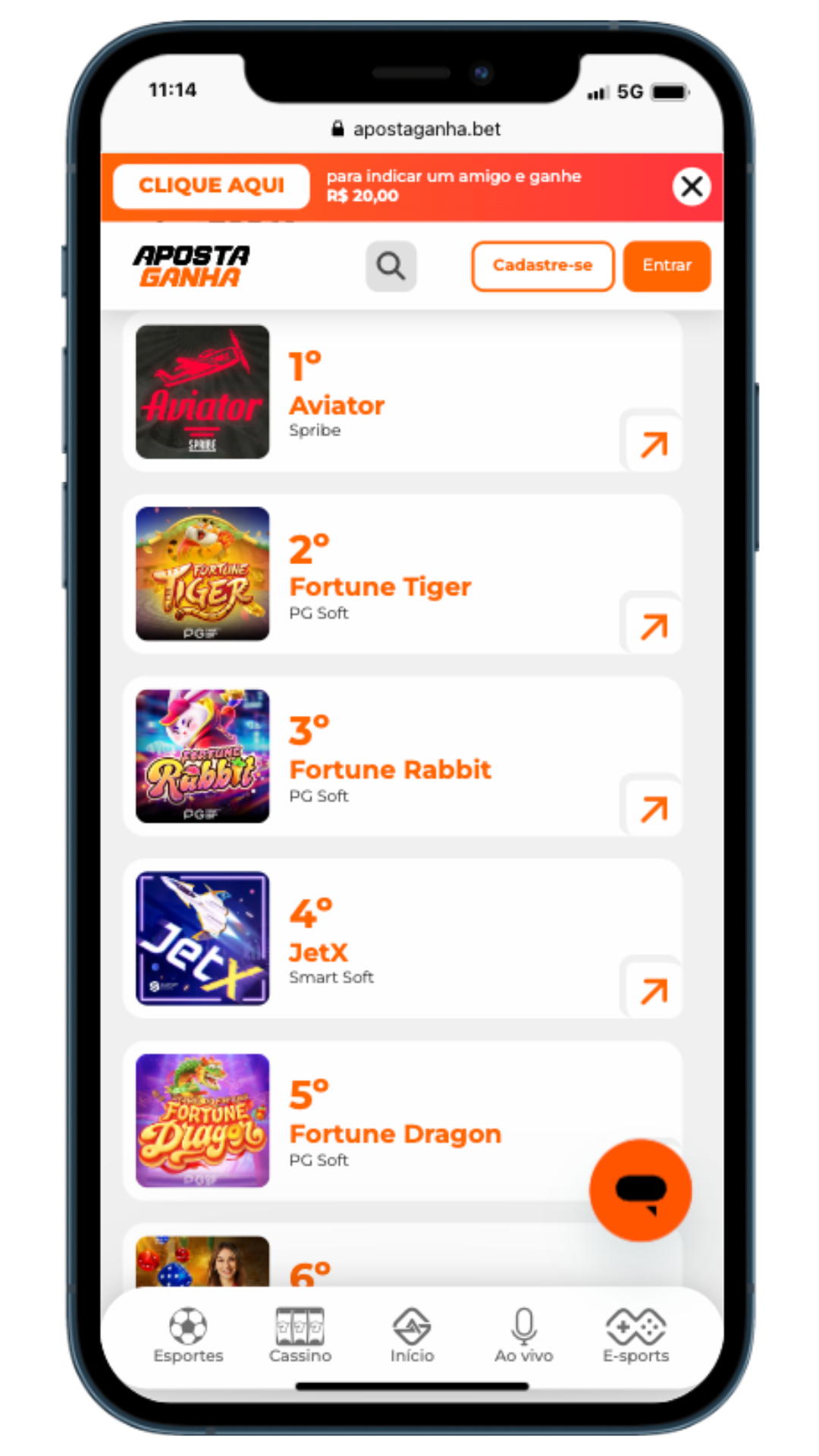 Aposta ganha cassino