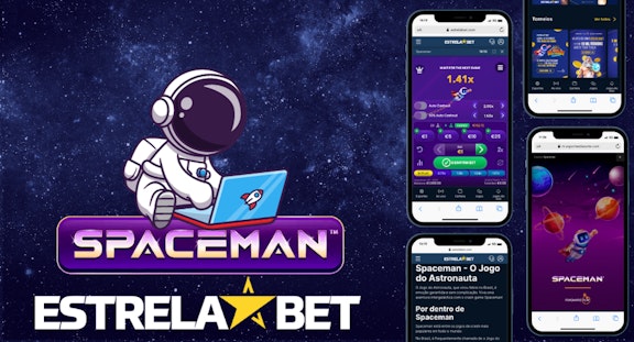Banner do jogo Spaceman Estrela bet