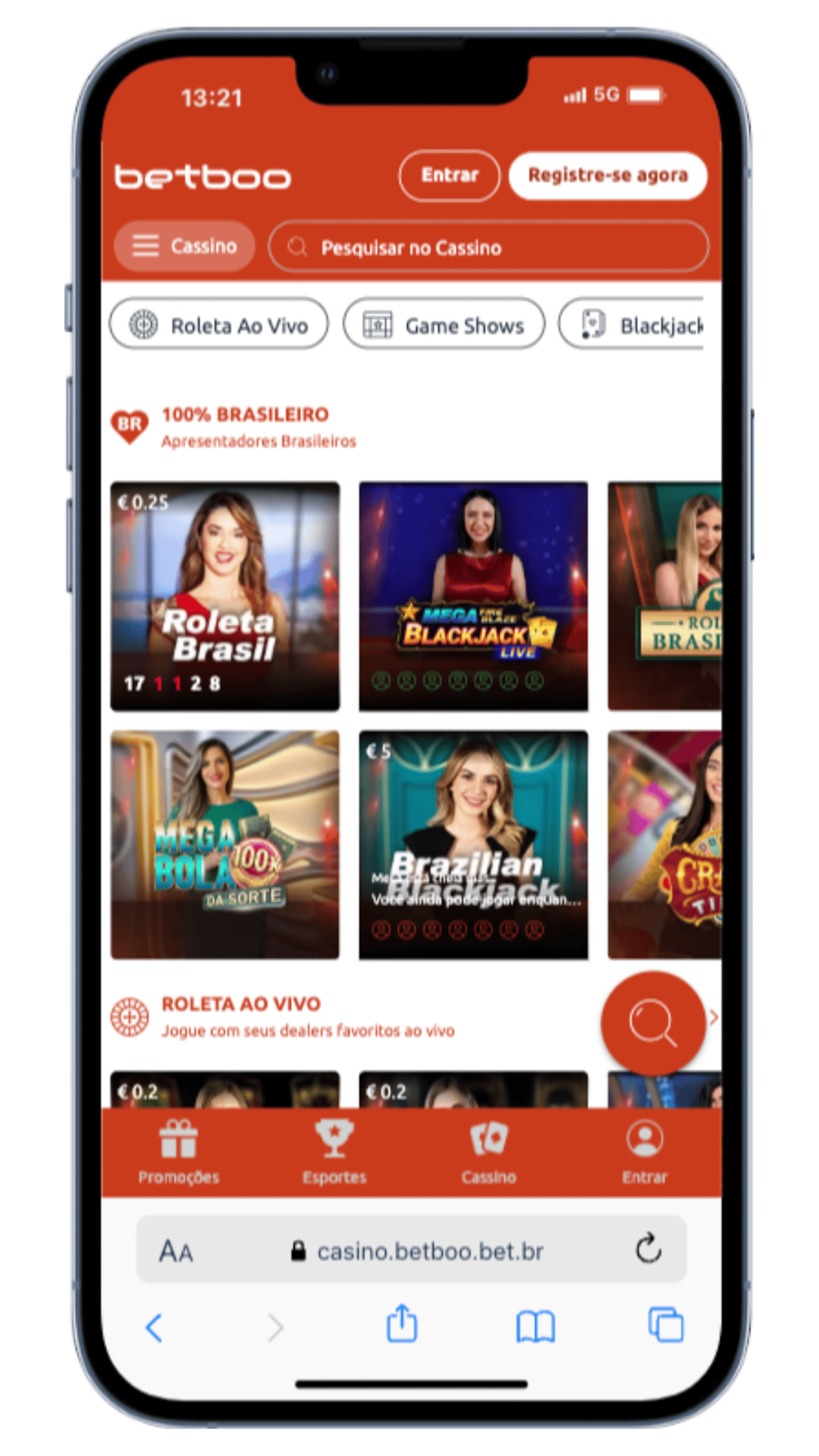 Bateubet cassino ao vivo