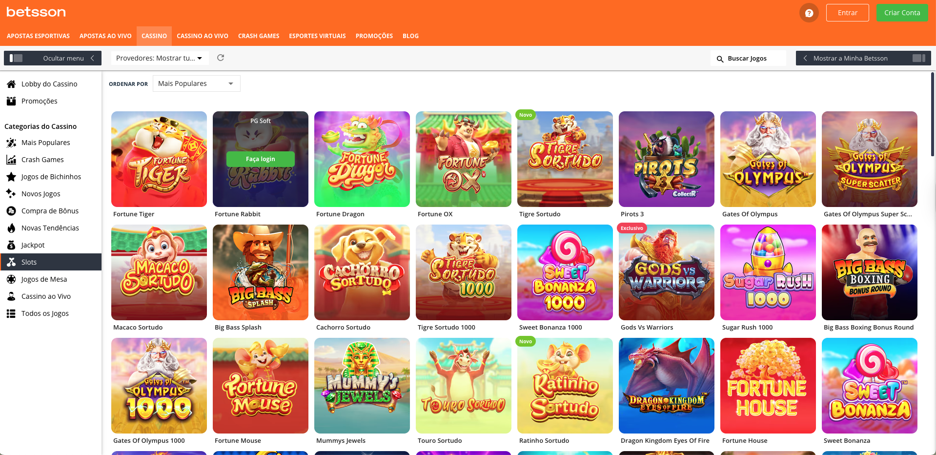 Betsson Fortune Tiger