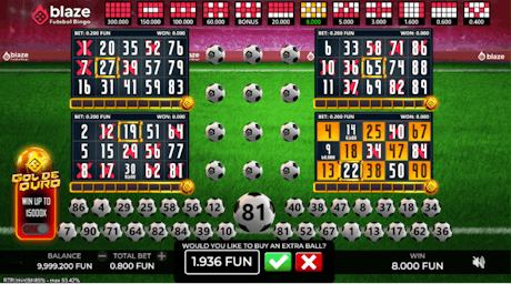 Blaze Futebol bingo