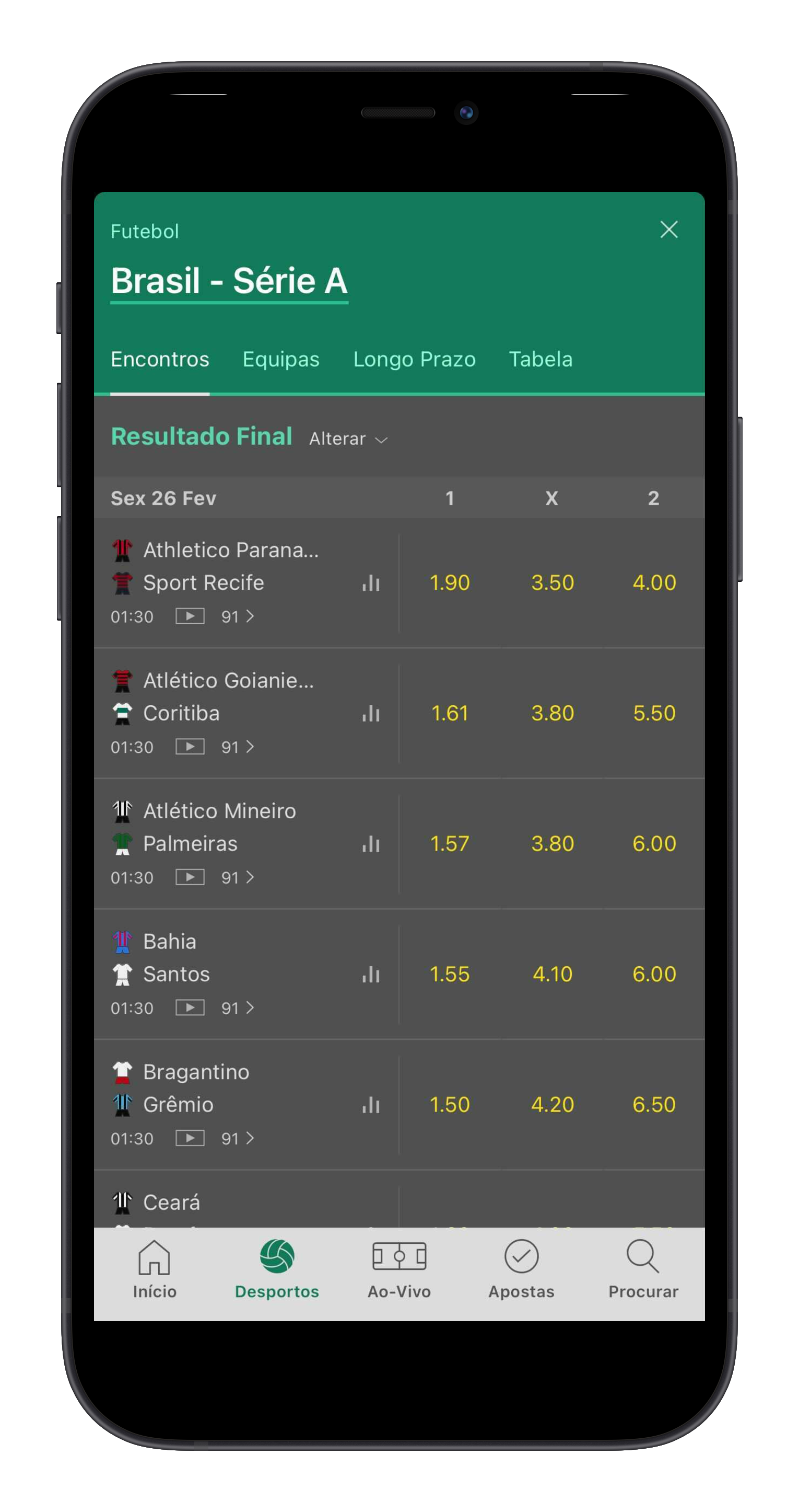 Apostas Futebol Bet365