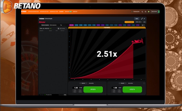 Aviator - conheça o novo jogo do Cassino Betano! 