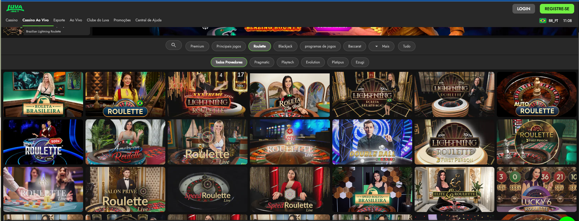 Jogos de roleta Luvabet