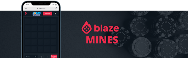 Mockup celular no jogo Mines Blaze