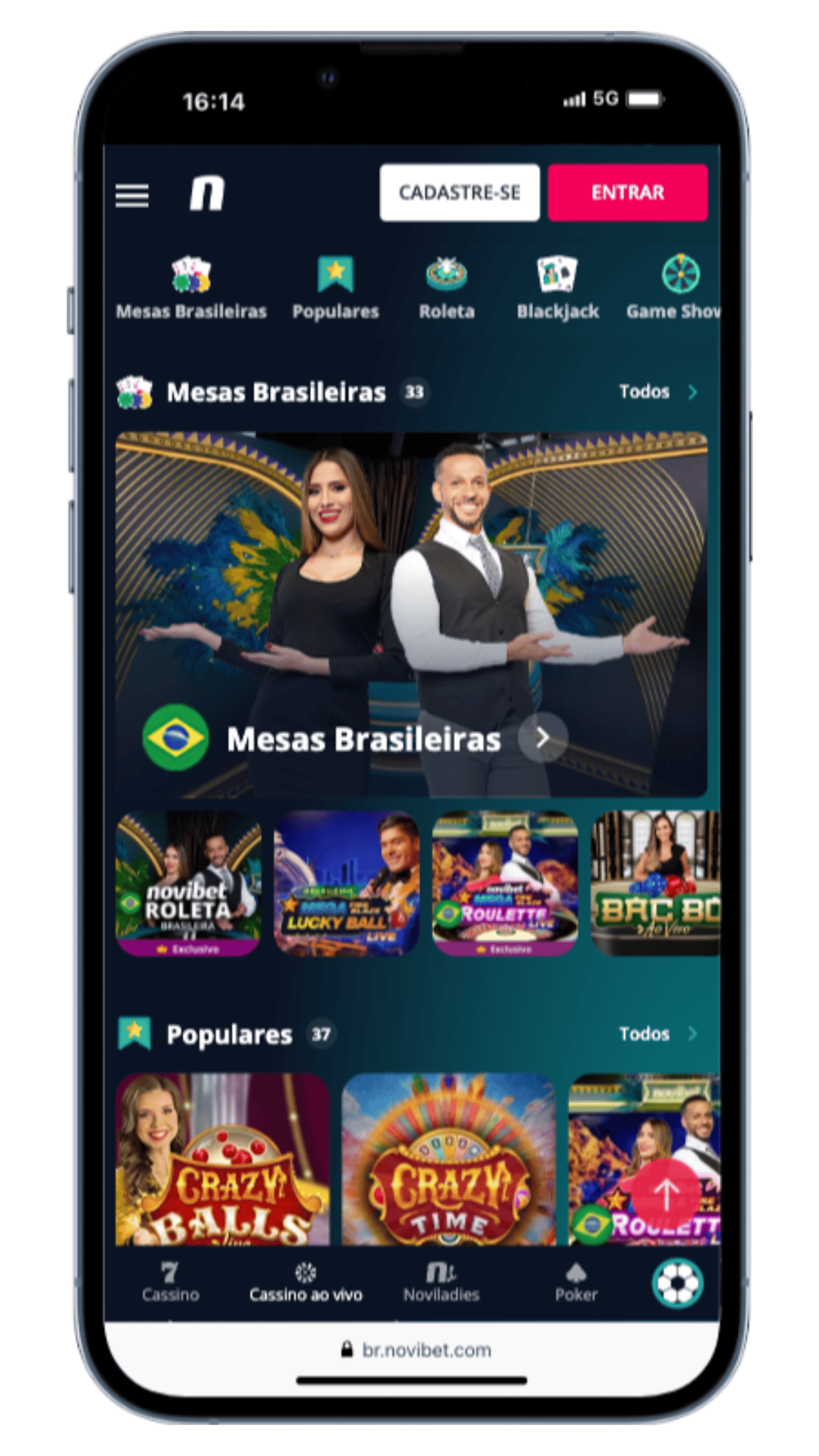 Novibet cassino ao vivo