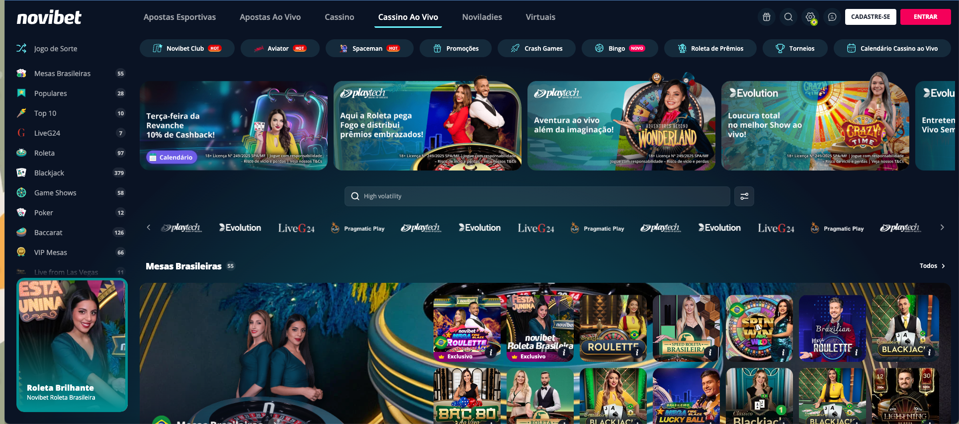 Novibet pagina inicial