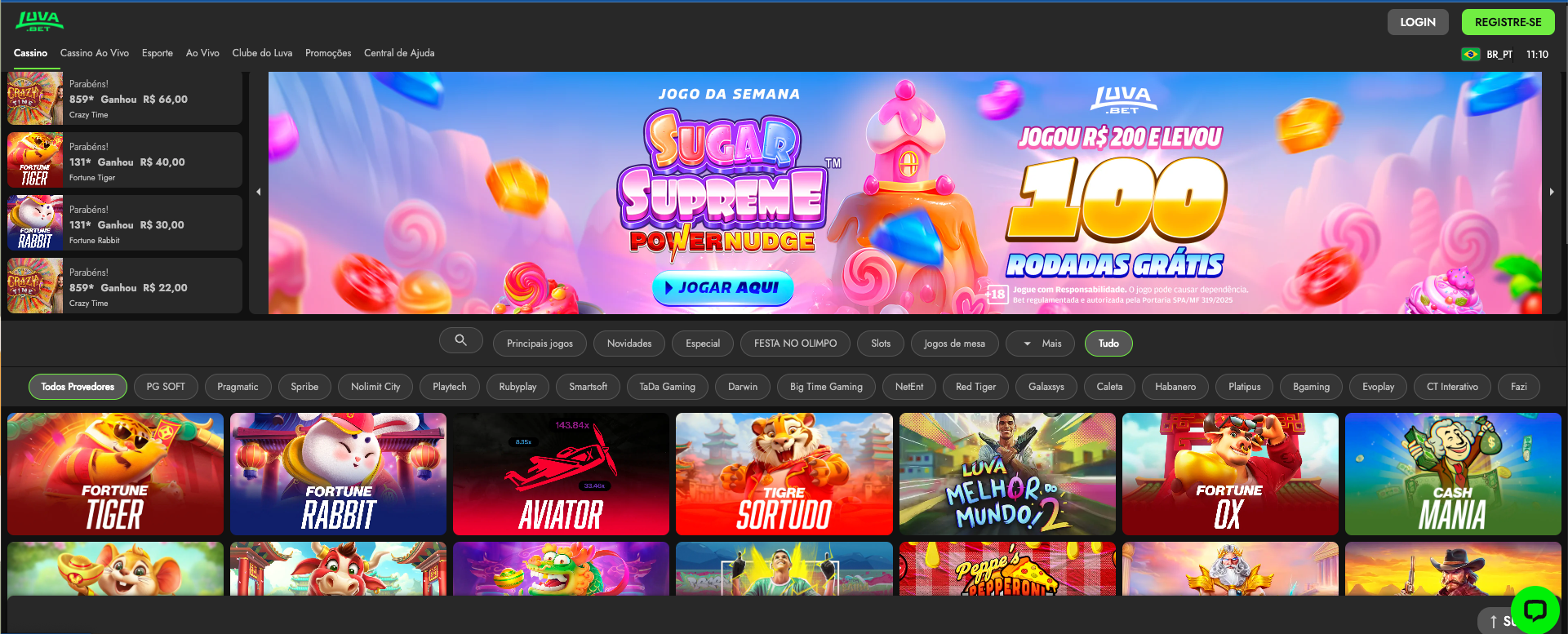 Pagina inicial Luvabet