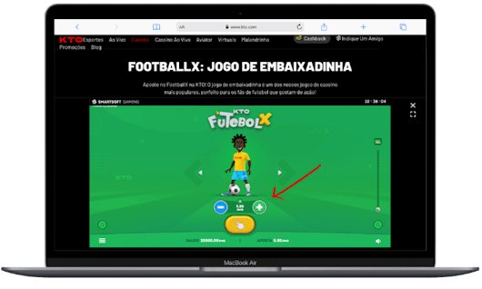 Passo 2 de como jogar Football X