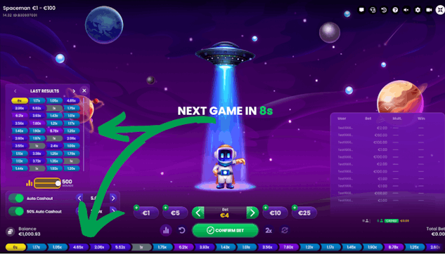 Spaceman, Jogo do Astronauta