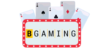 Cartas de baralho com o logo da B Gaming