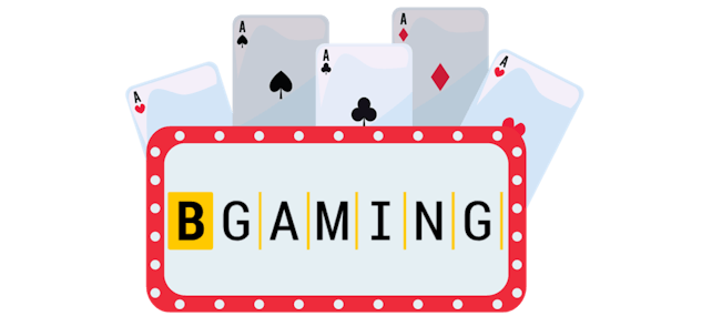 Cartas de baralho com o logo da B Gaming
