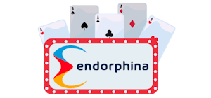 Cartas de baralho com o logo da Endorphina
