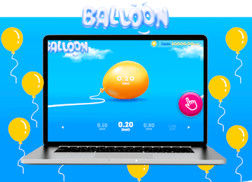 Computador no jogo Balloon aposta