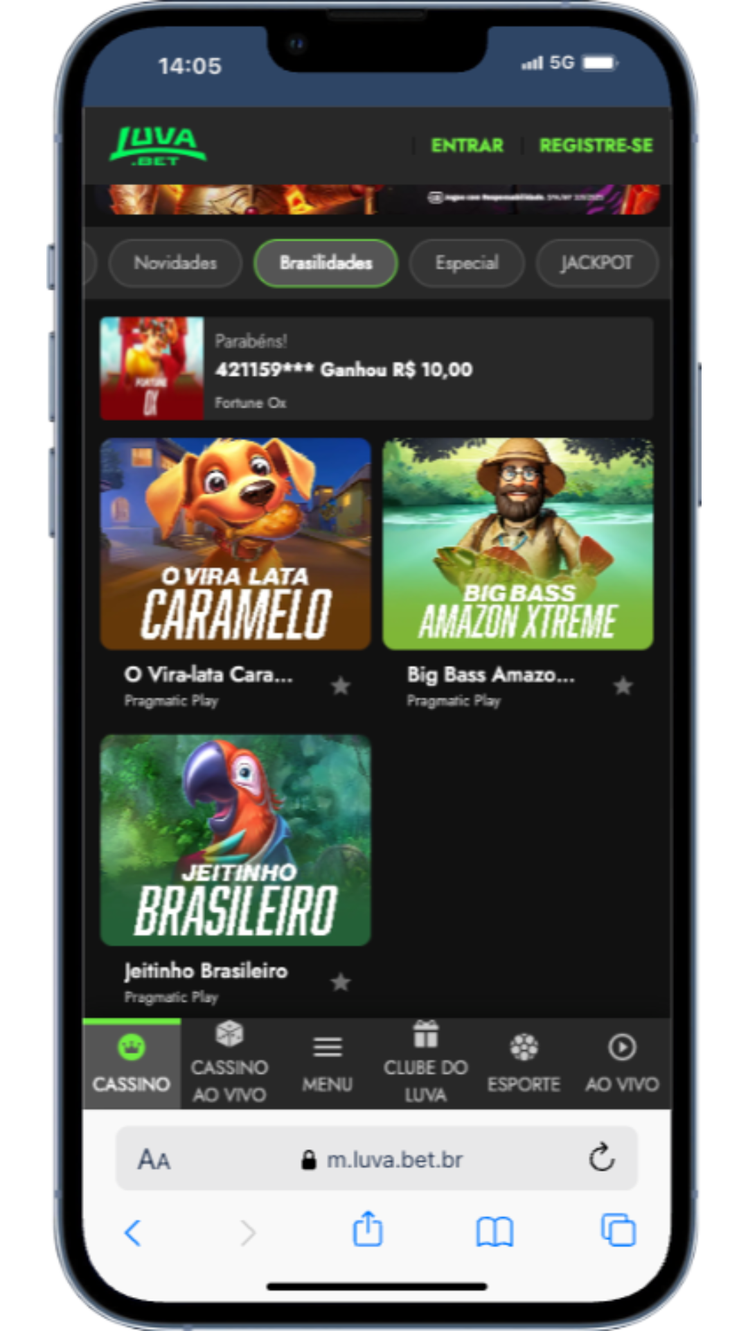 Luvabet jogos brasileiros