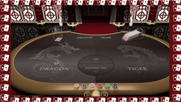 Screenshot do jogo Dragon Tiger da Evolution