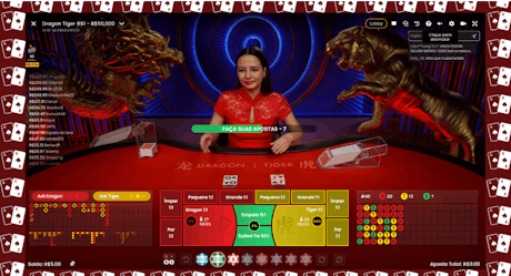 Screenshot do jogo Dragon Tiger da Pragmatic Play