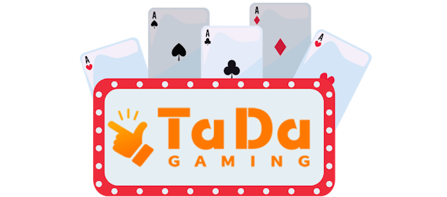 Simbolo da Ta Da Gaming com cartas de baralho